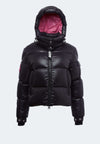 EZ Slick Ultra Long Coat Black Pink