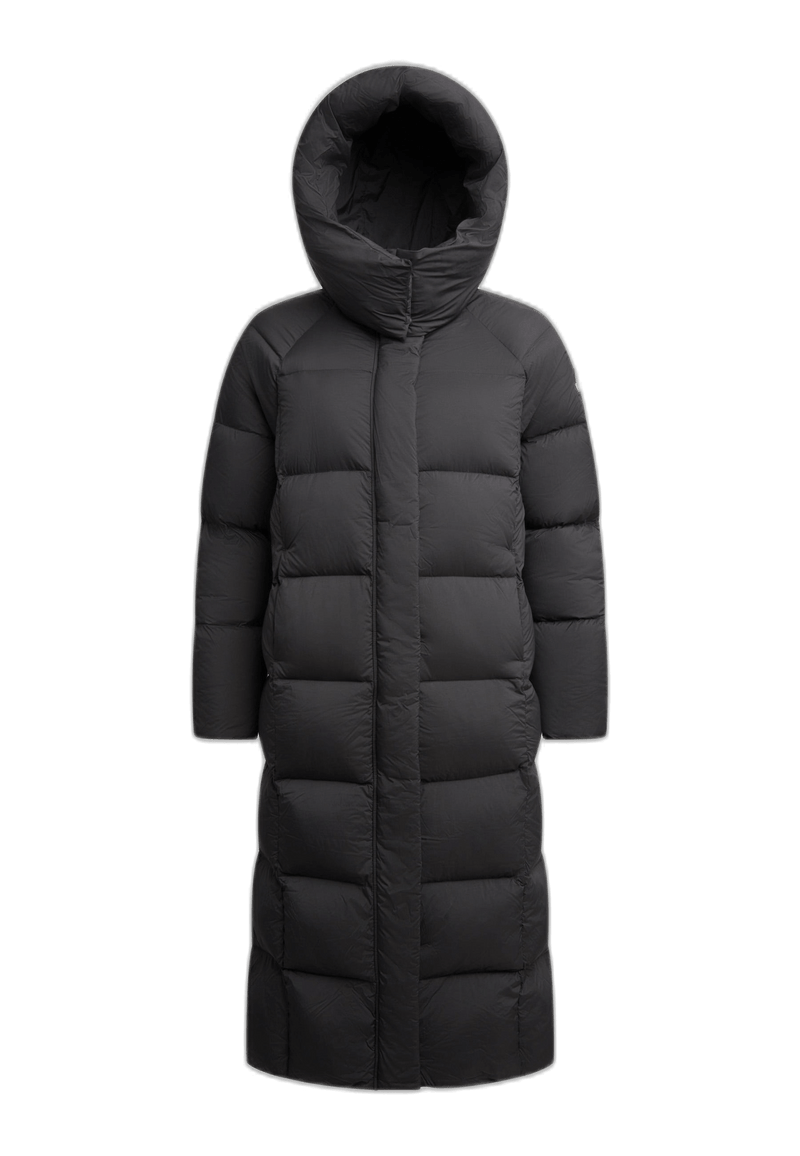 Cloud Boss Coat Black flat lay swatch