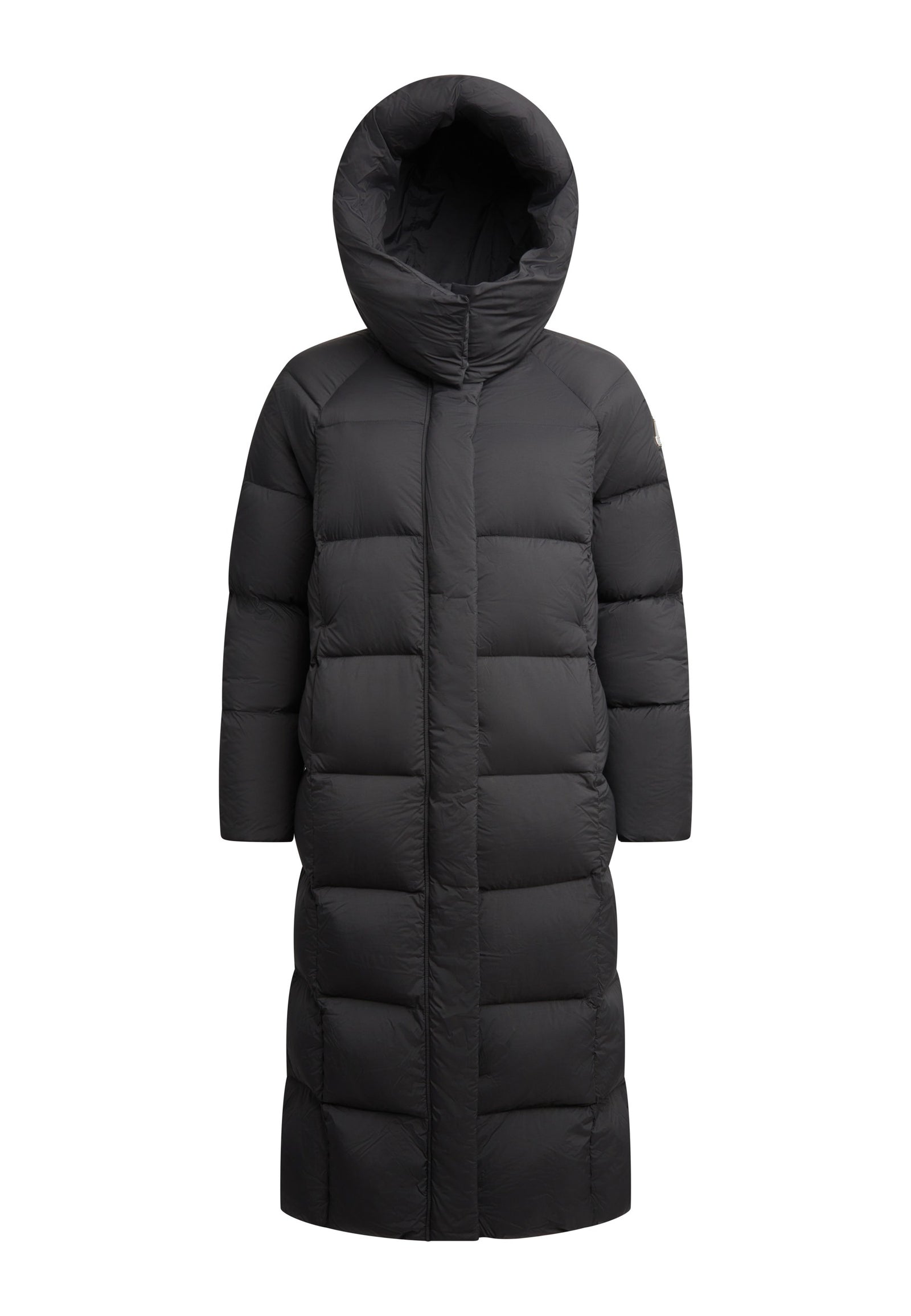 Cloud Boss Coat Black flat lay swatch