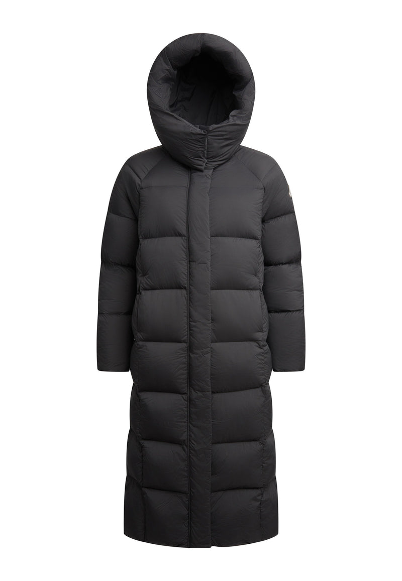 Cloud Boss Coat Black flat lay swatch