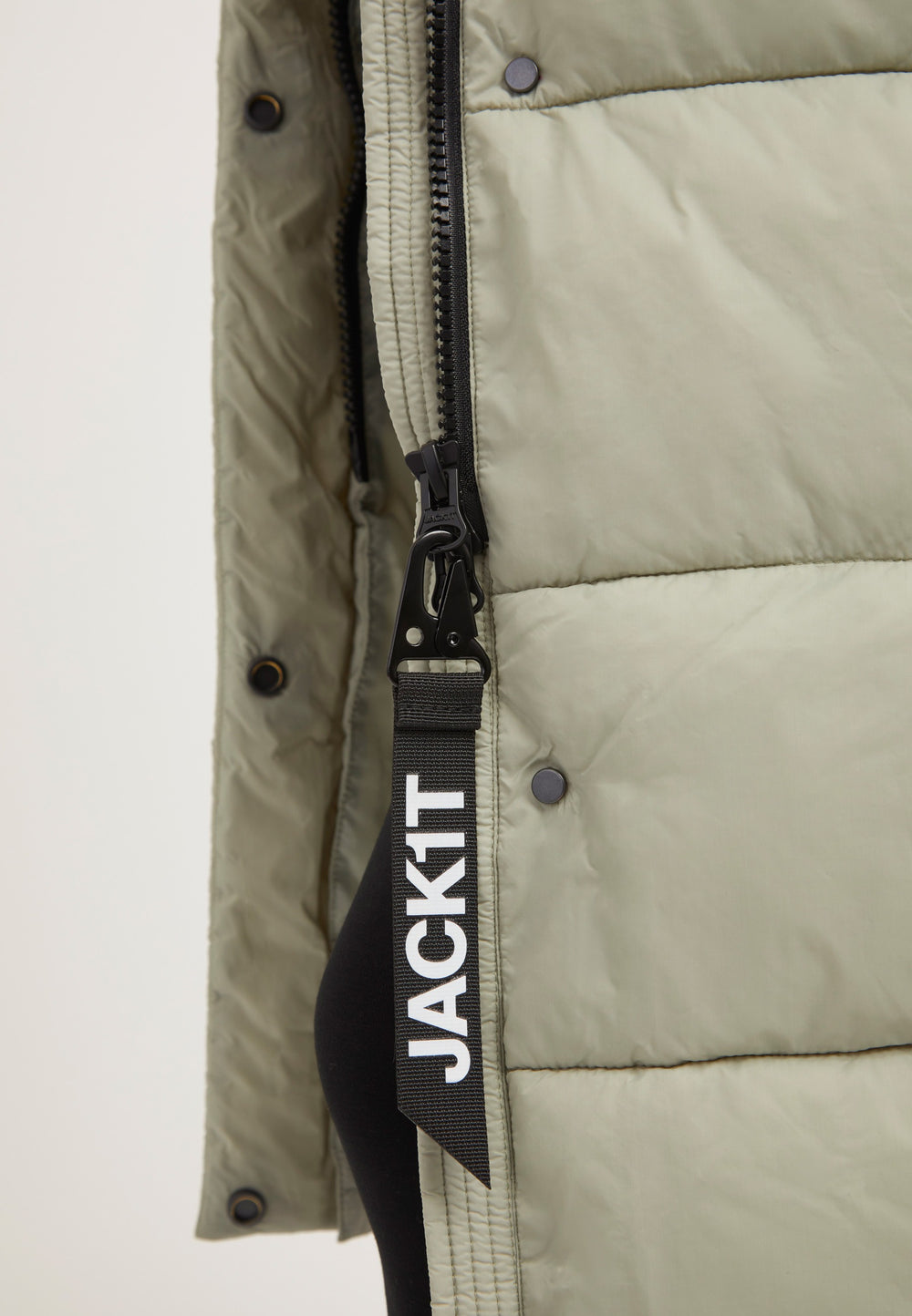 Cloud Boss Coat Sage detail shot by JACK1T