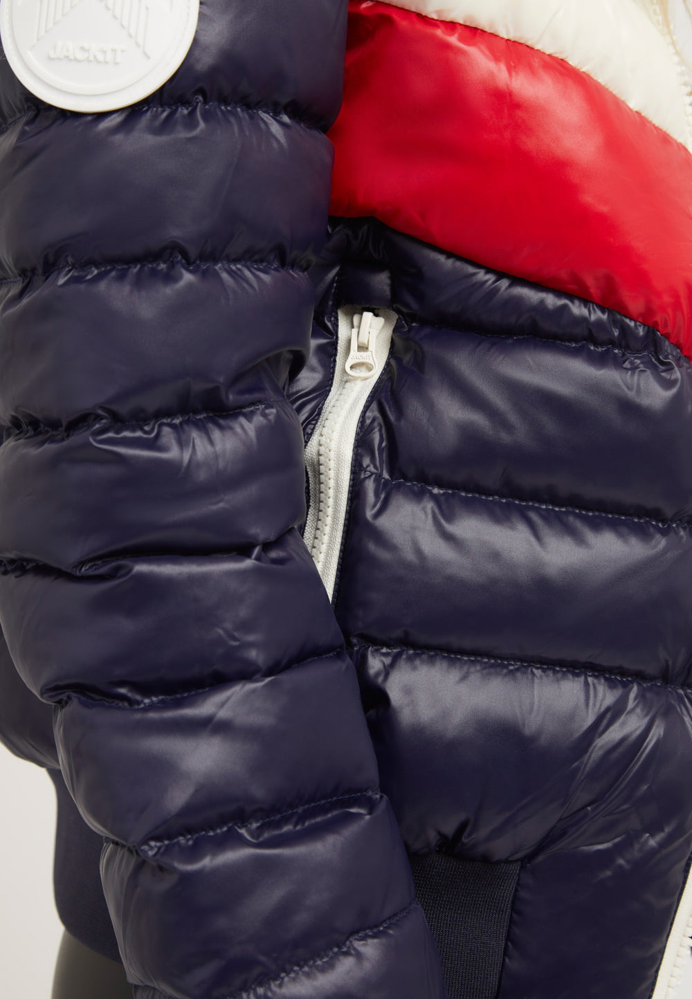 Retro Racer Revolution Jacket Navy detail shot by JACK1T