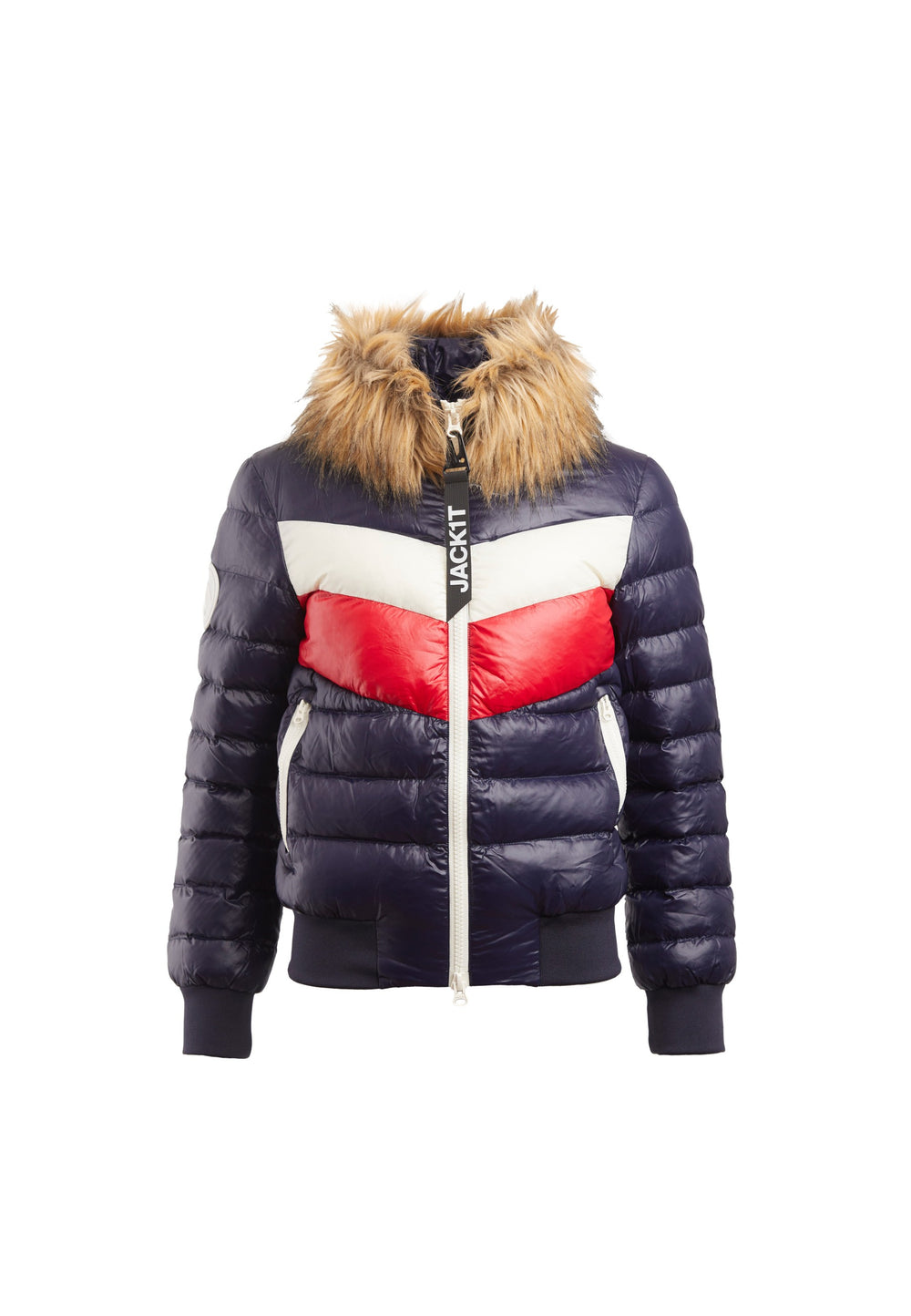 Retro Racer Revolution Jacket Navy flat lay swatch