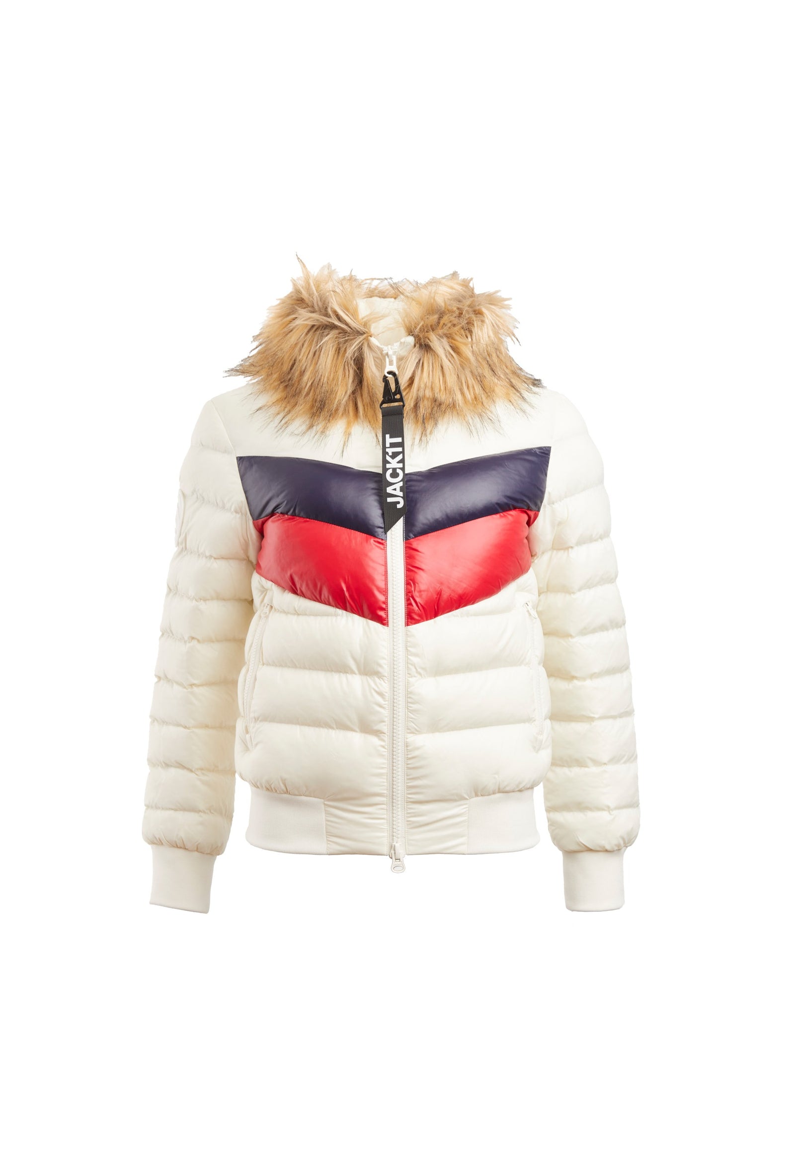Retro Racer Revolution Jacket Snow flat lay swatch