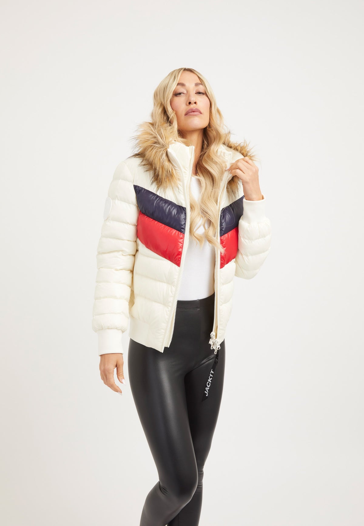 Retro Racer Revolution Jacket Snow styled shot by JACK1T