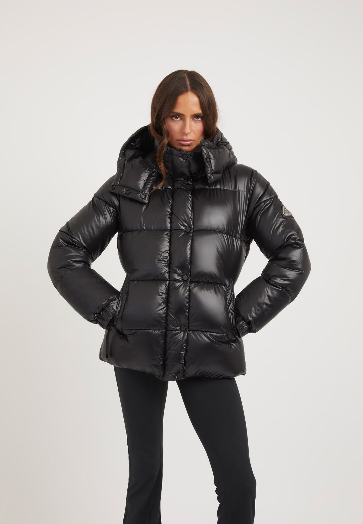 EZ Colonia Jacket Black on model front view by JACK1T