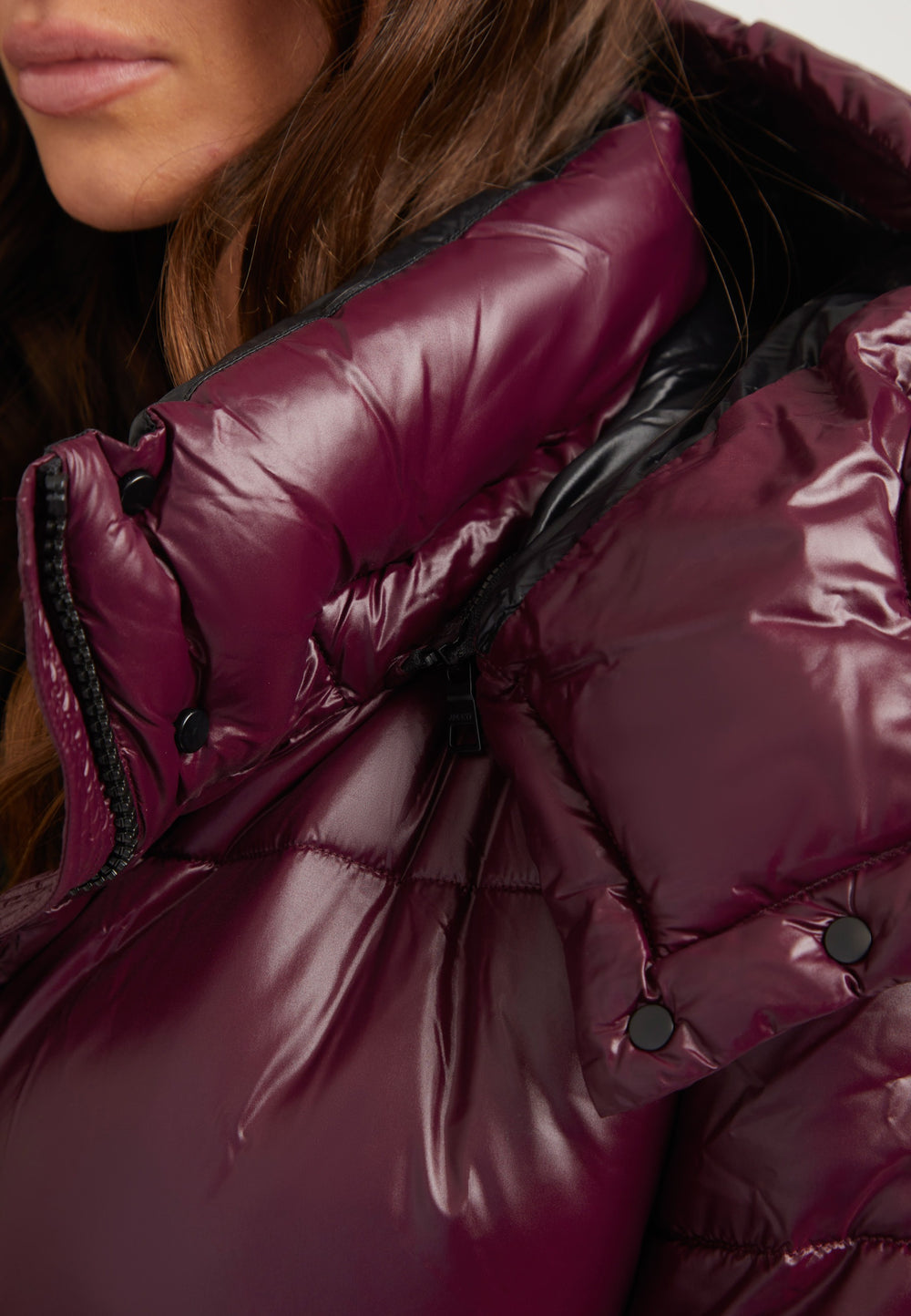EZ Colonia Jacket Aubergine detail shot by JACK1T