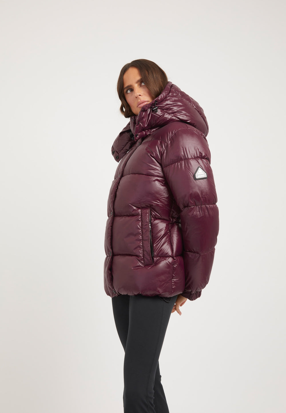 EZ Colonia Jacket Aubergine on model back view by JACK1T