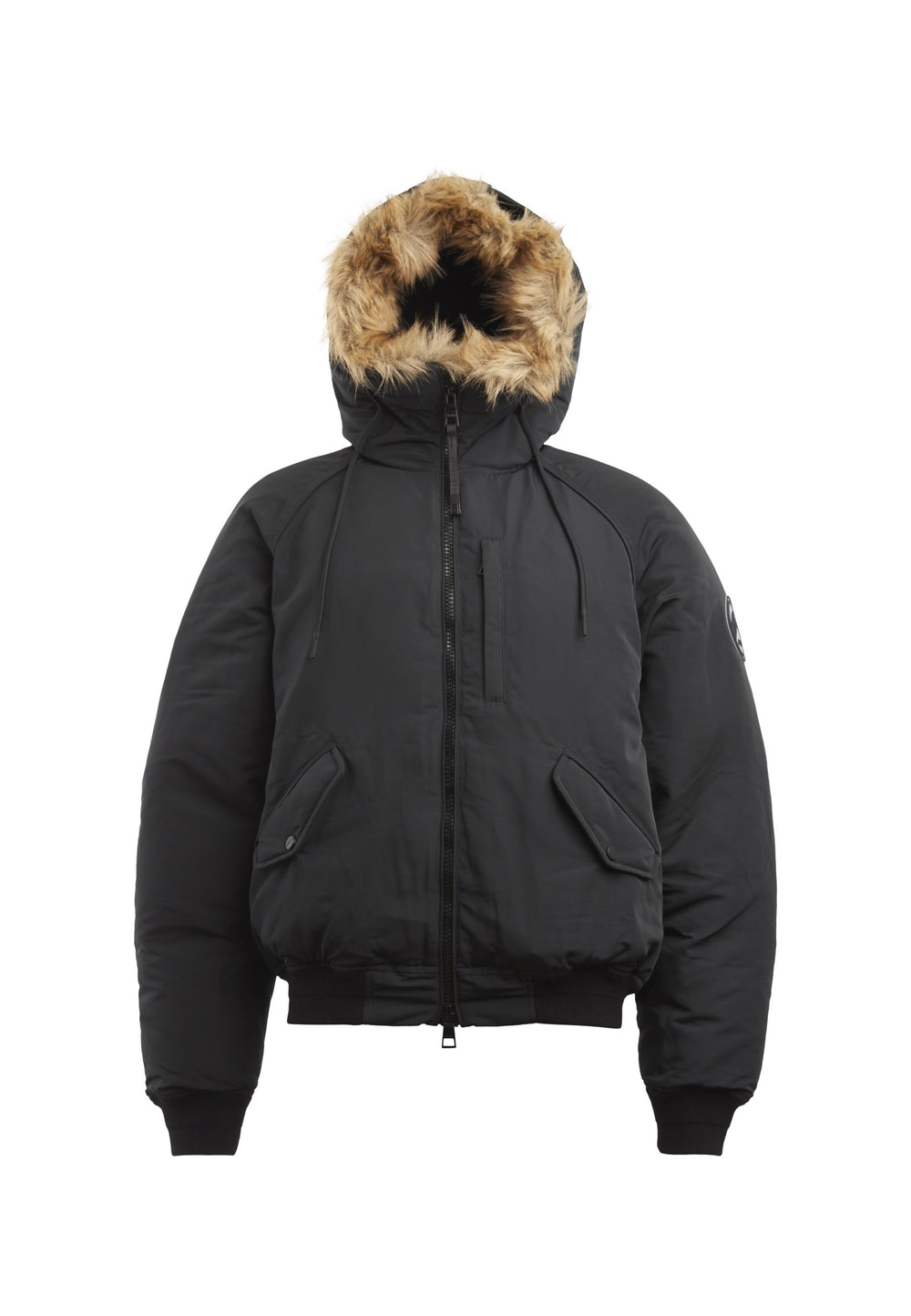 First Rescue Bomber Jacket Black flat lay swatch