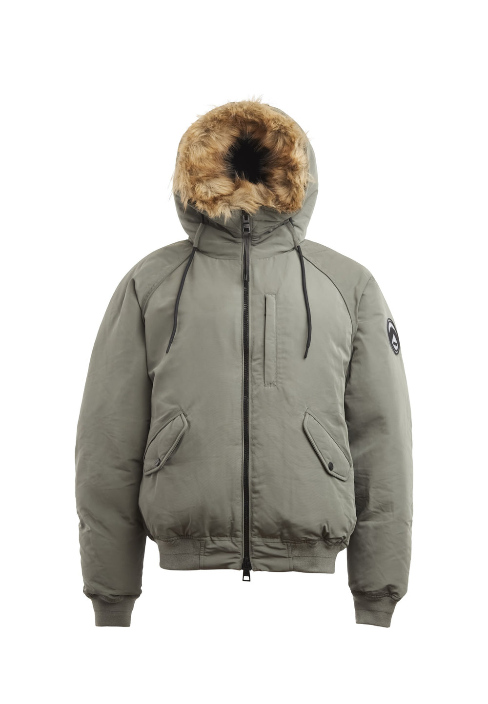 First Rescue Bomber Jacket Olive flat lay swatch