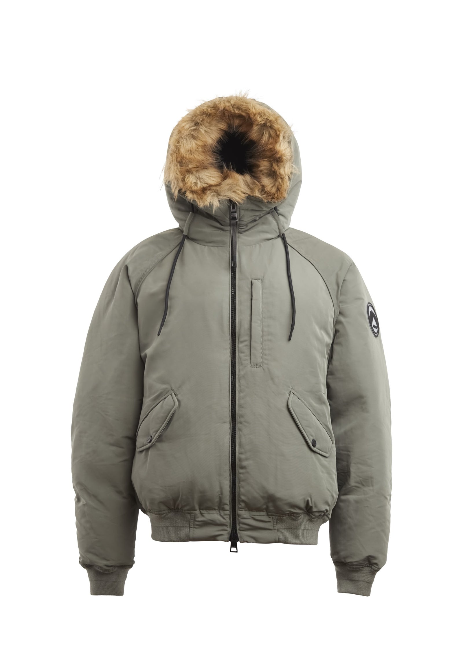 First Rescue Bomber Jacket Olive flat lay swatch