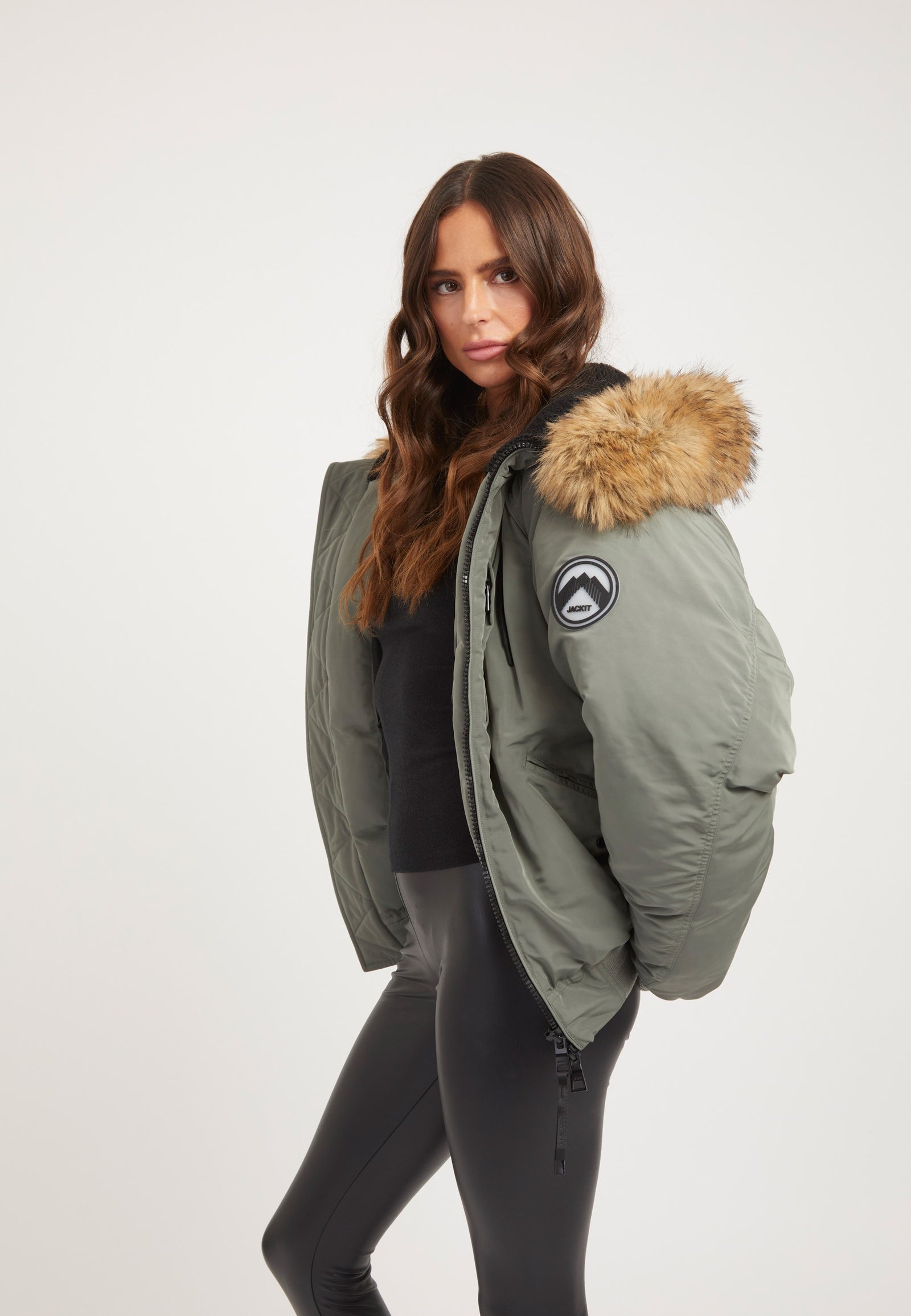 First Rescue Bomber Jacket Olive styled shot by JACK1T