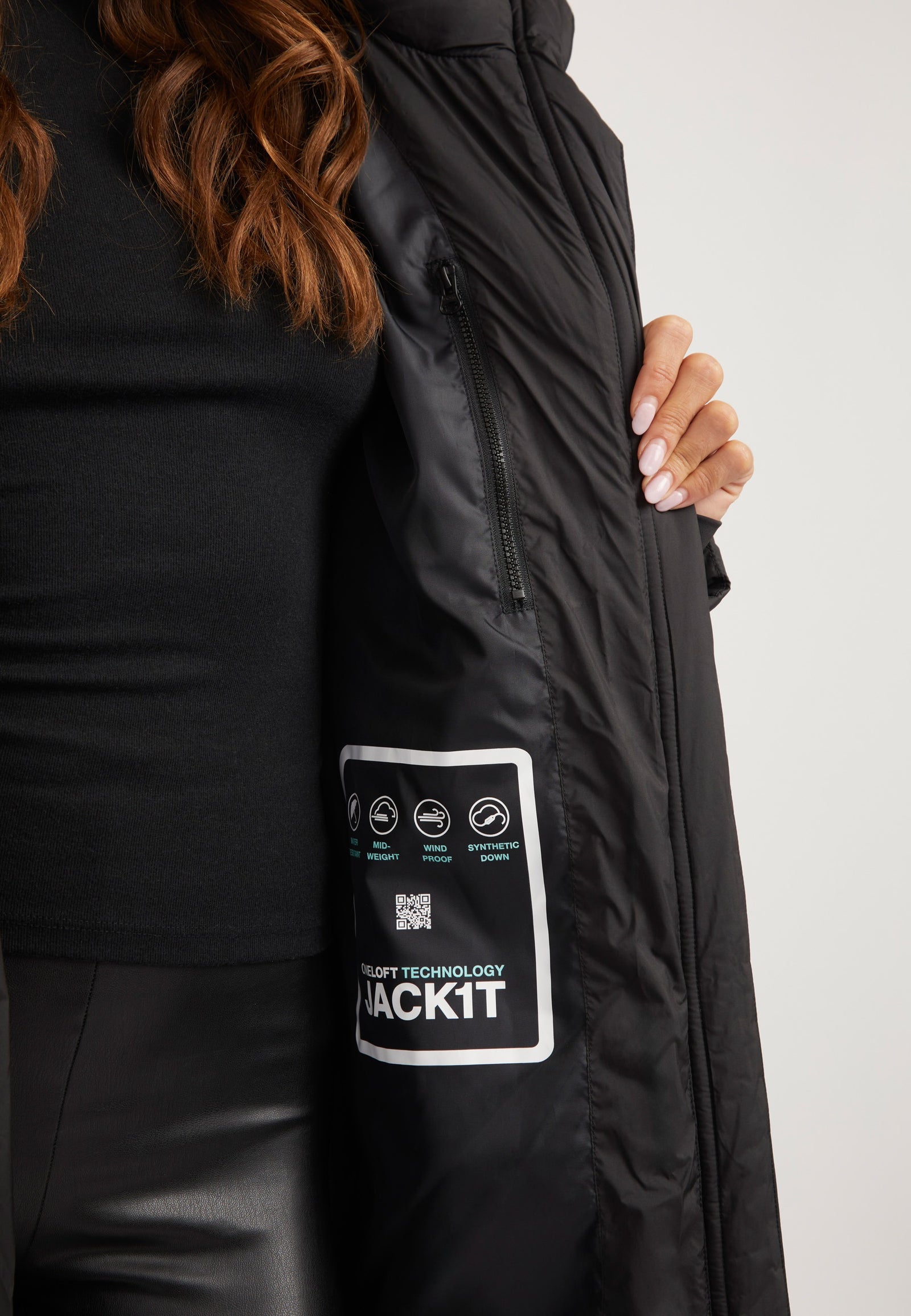 Vector Coat Black detail shot by JACK1T