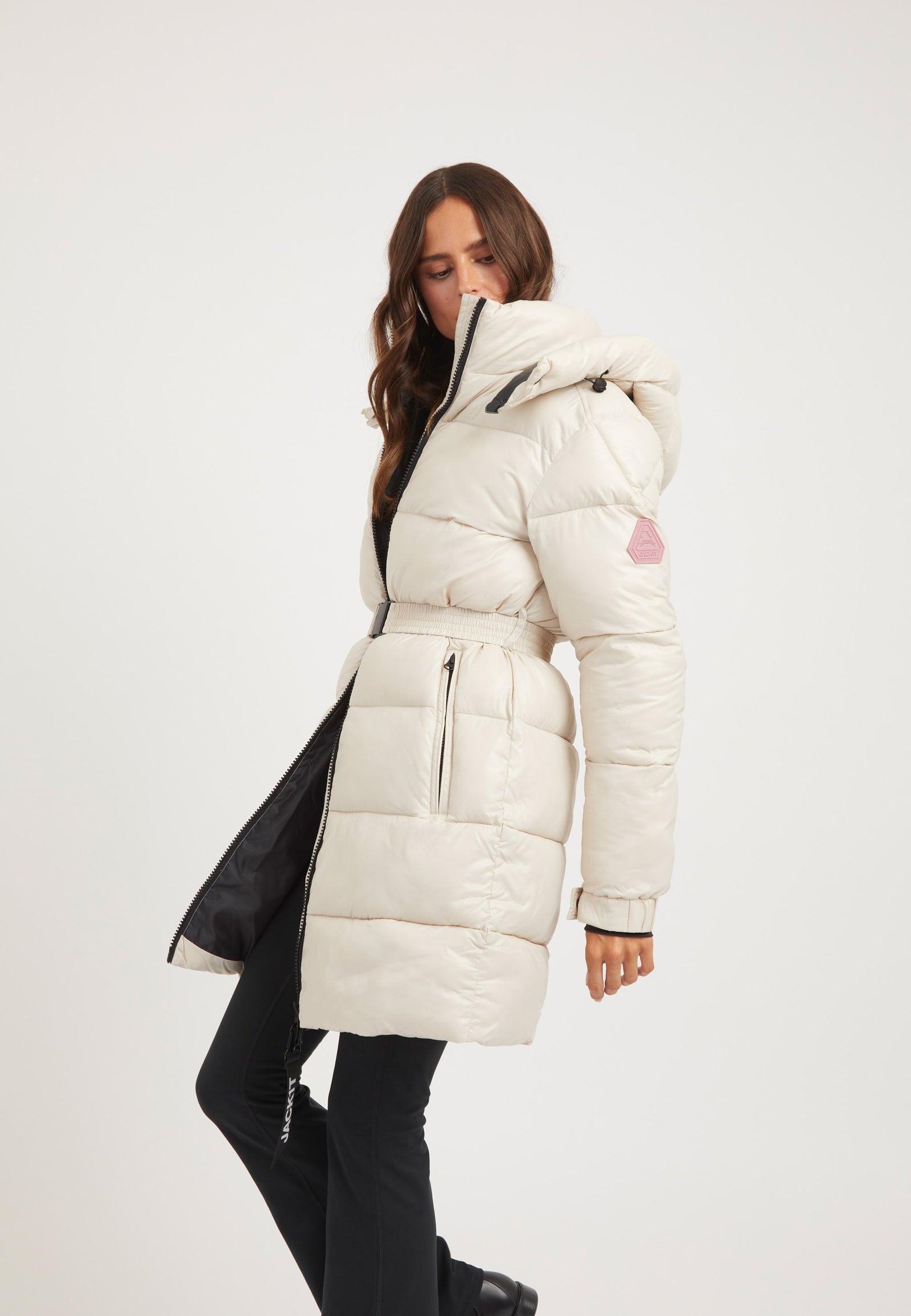 EZ Belted Coat Stone detail shot by JACK1T