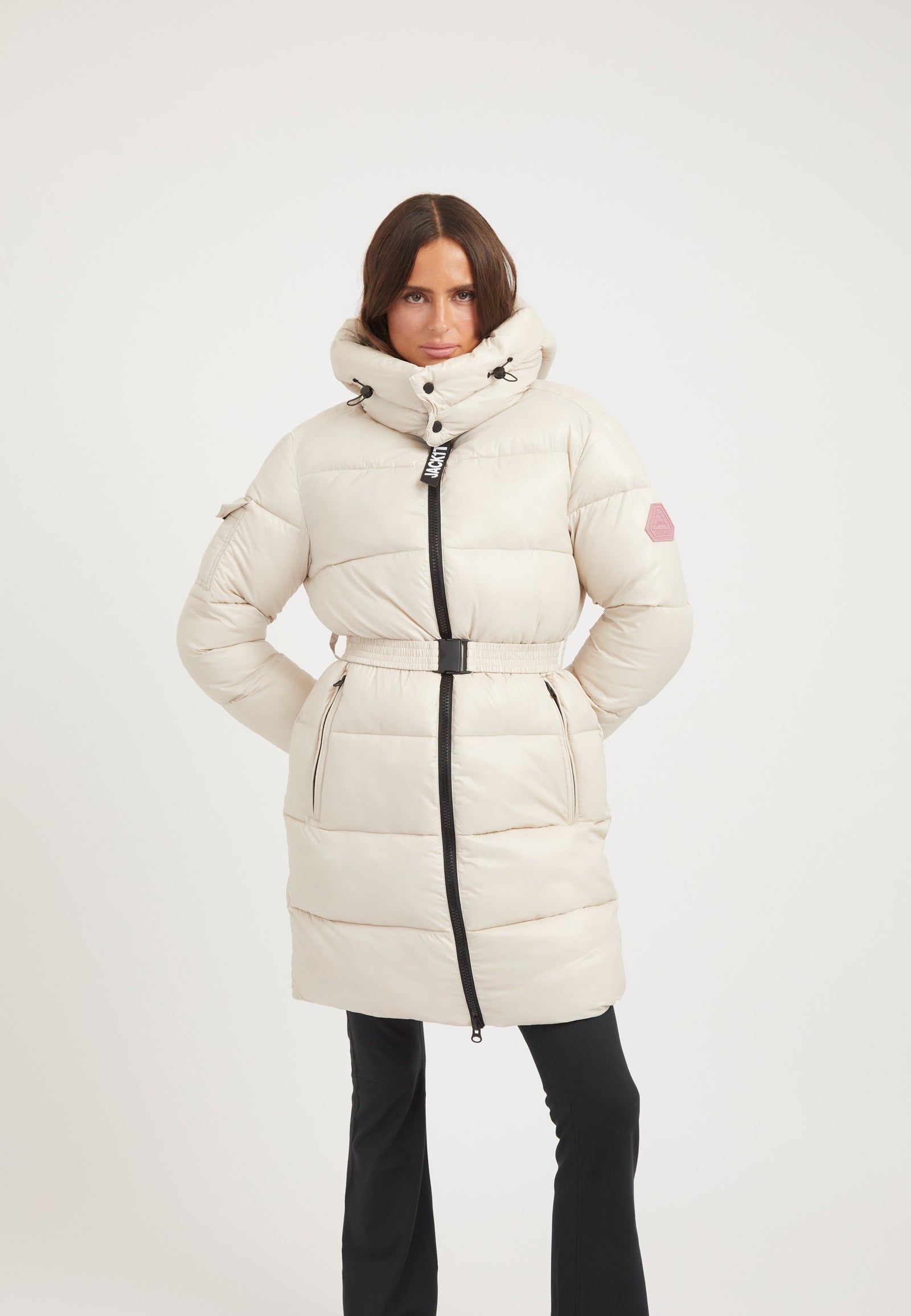 EZ Belted Coat Stone detail shot by JACK1T