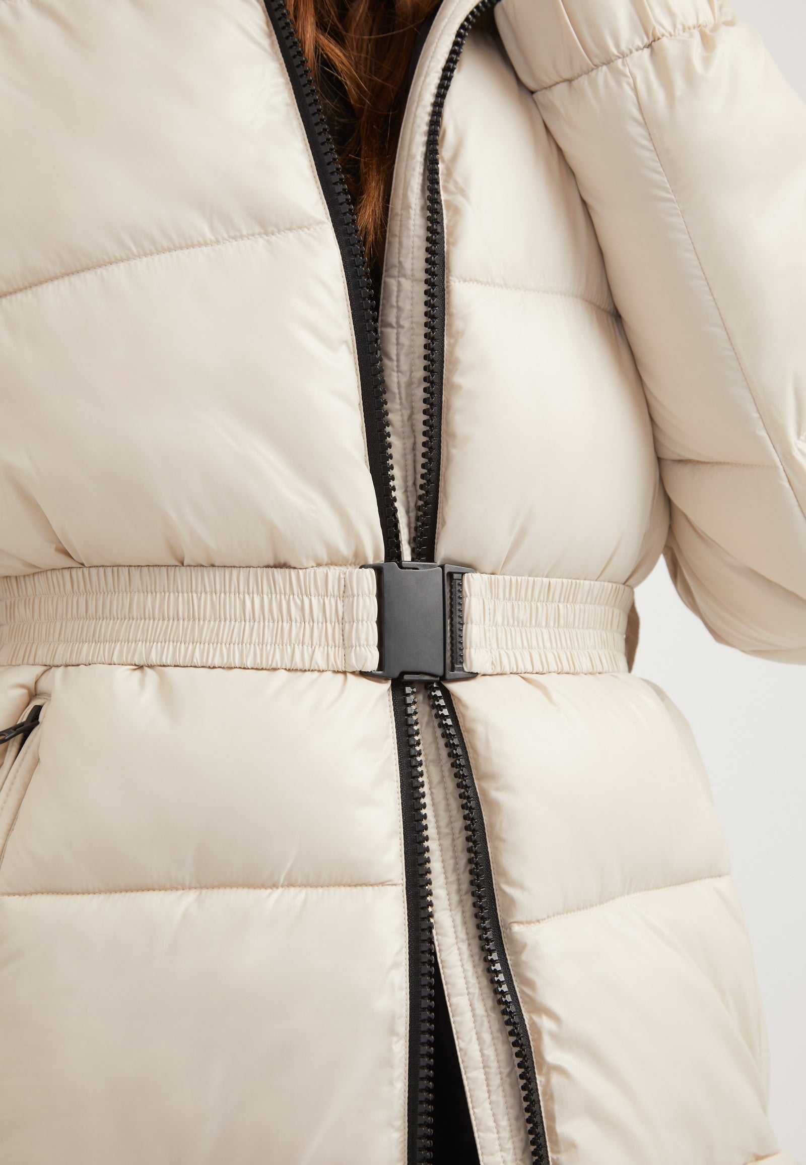 EZ Belted Coat Stone detail shot by JACK1T