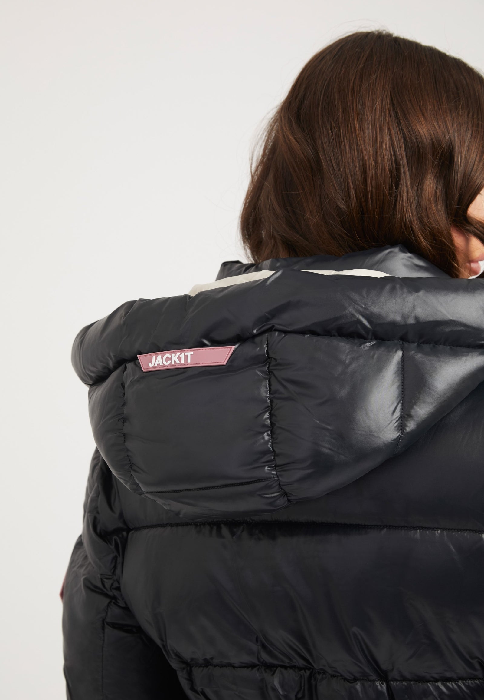 EZ Belted Coat Black/Stone detail shot by JACK1T