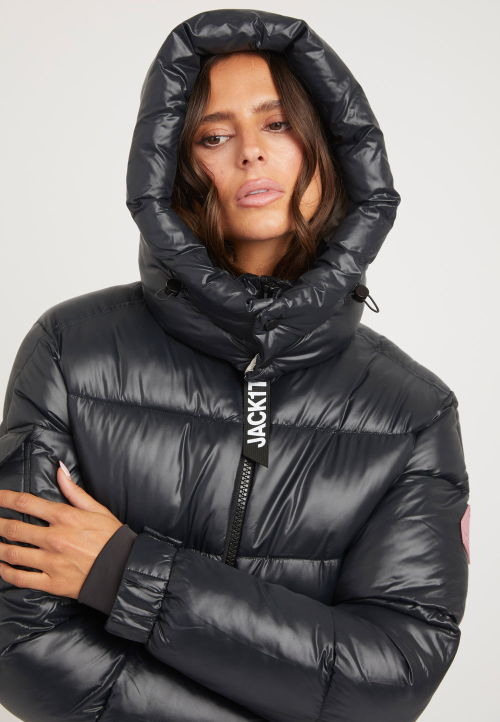 EZ Belted Coat Black/Stone styled shot by JACK1T