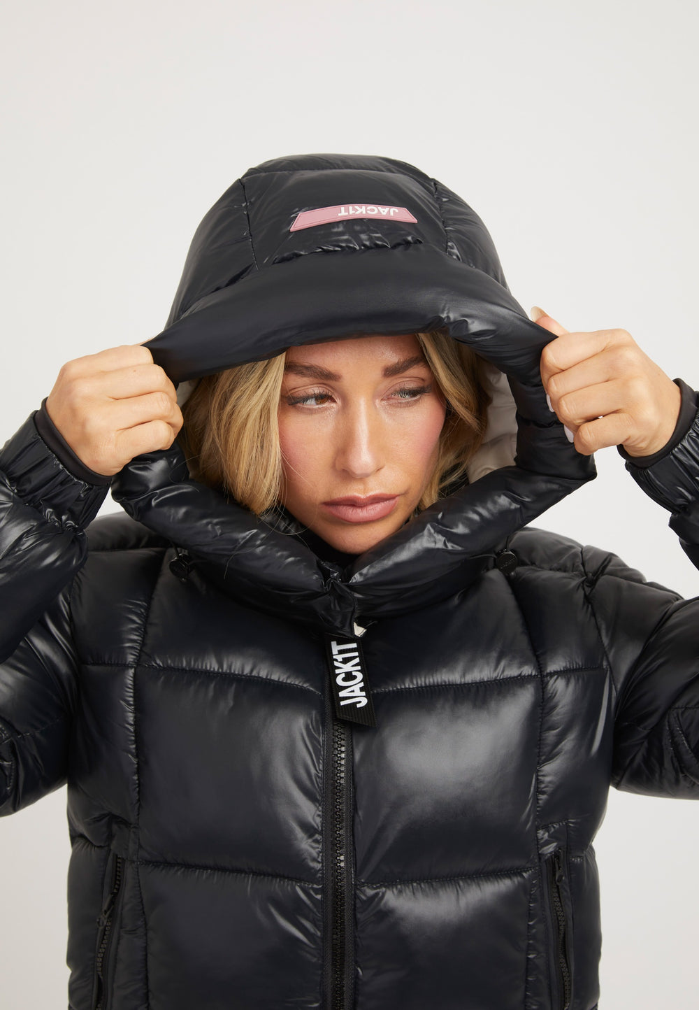 EZ Box Crop Jacket Black styled shot by JACK1T