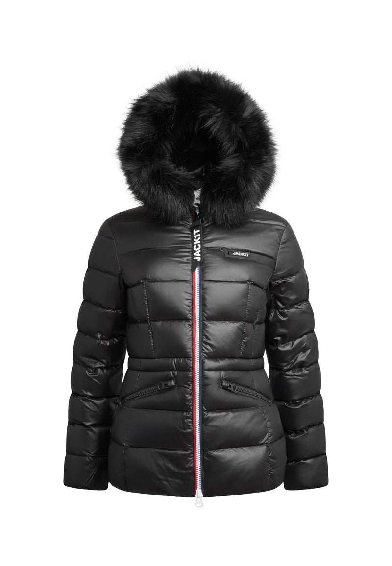 R4D Tricolore Racer ONELOFT Puffer Jacket Black flat lay swatch