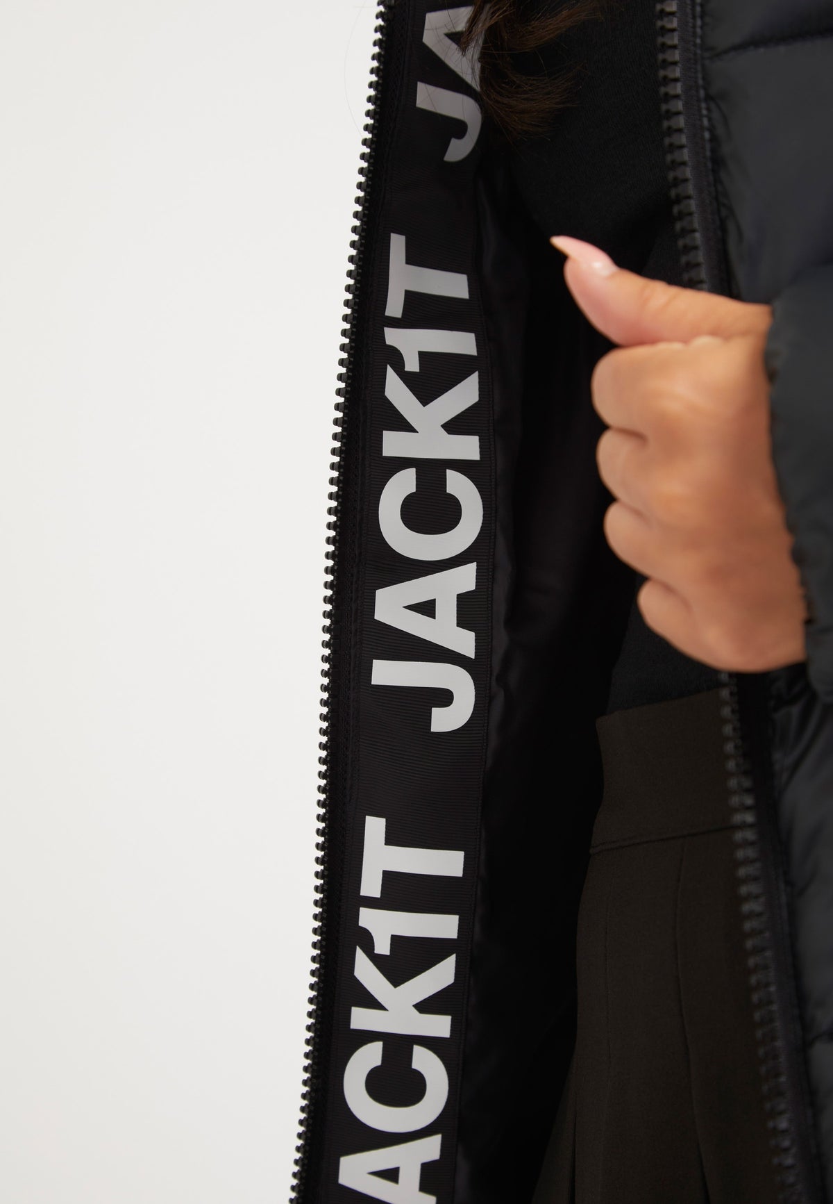R4D Tramline Racer Jacket Black detail shot by JACK1T