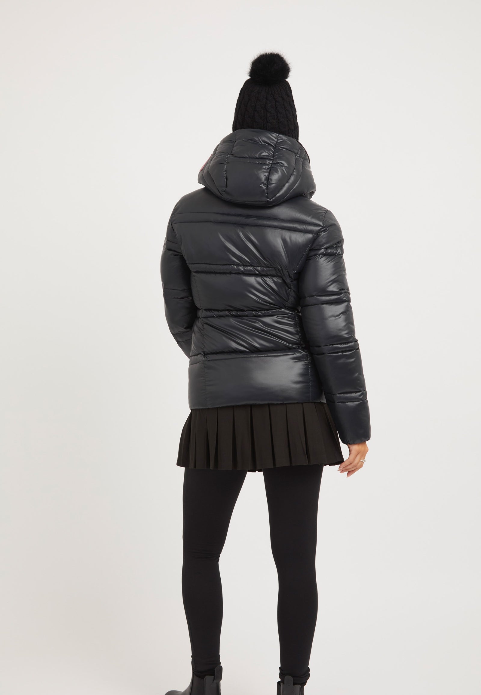 R4D Tramline Racer Jacket Black on model full length by JACK1T