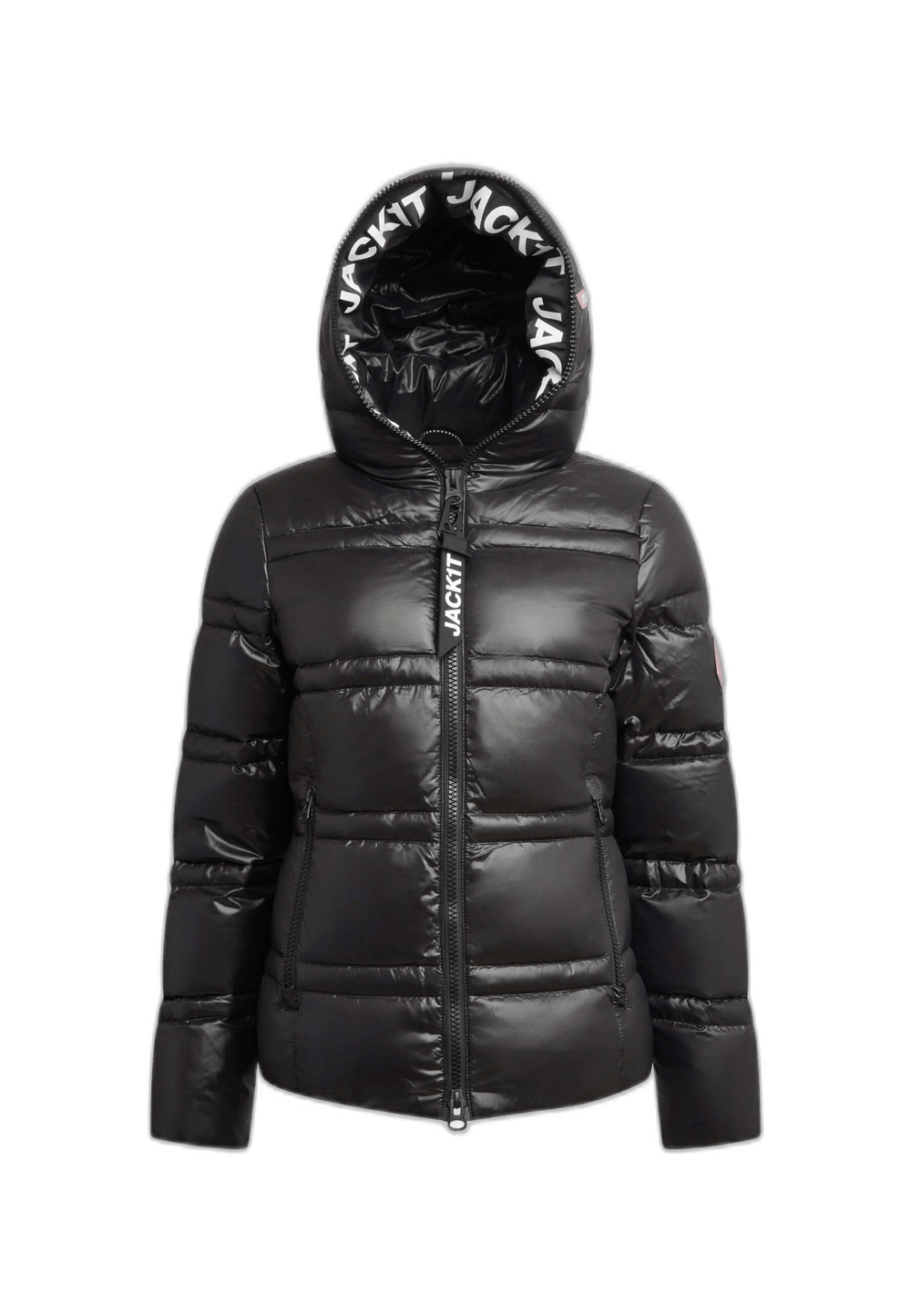 R4D Tramline Racer Jacket Black flat lay swatch