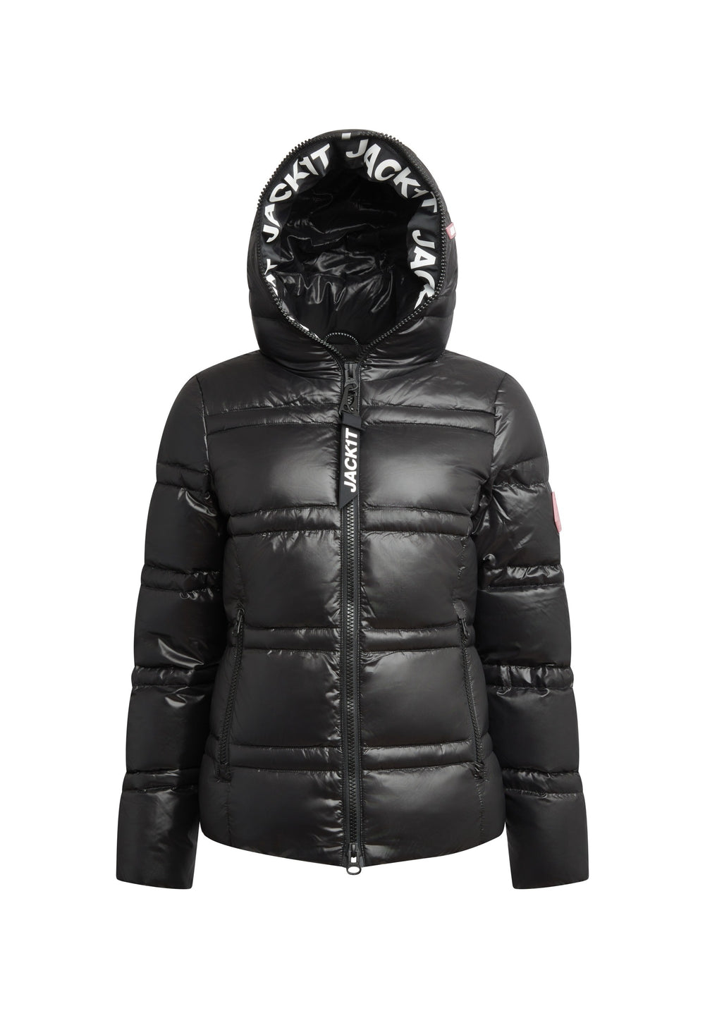 R4D Tramline Racer Jacket Black flat lay swatch