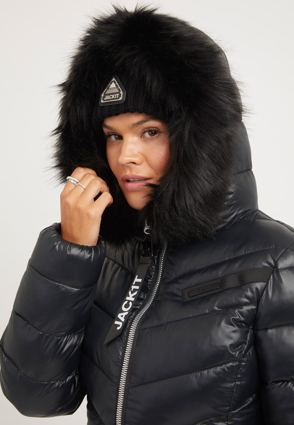 R4D Luxe Coat Black styled shot by JACK1T