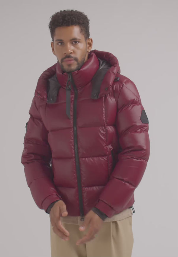 EZ Boxed Puffer Racer Jacket Lux
