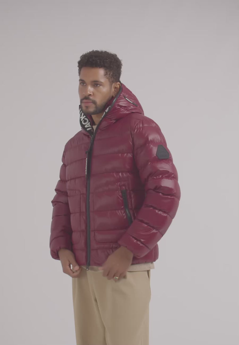 R4D Tramline Puffer Racer Jacket Lux Red