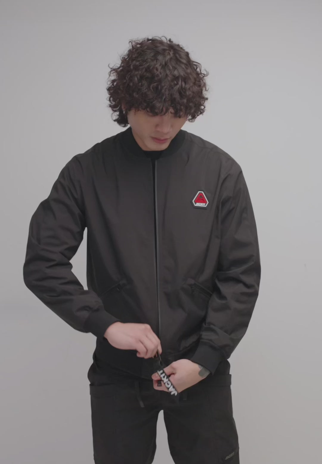 Mens black bomber jacket - Oberon Tech Bomber Jacket – JACK1T