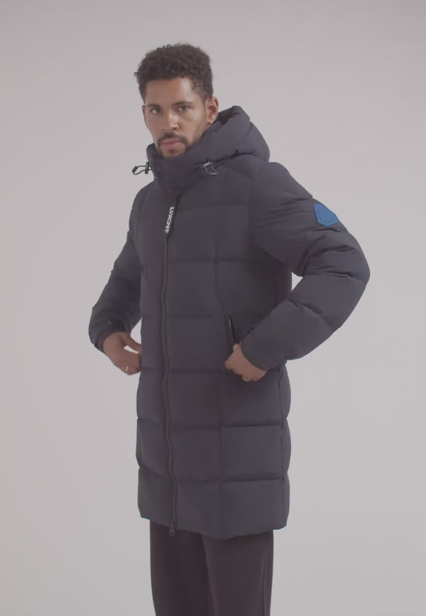 EZ Boxed Long Down Puffer Coat Matt