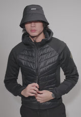 Titan Hybrid Hooded Jacket Black