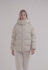 Cloud Prime Longline Down Puffer Jacket Stone
